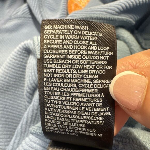 The North Face Women’s Mash Up Jacket Fleece Blue Neon Orange Size XL – EUC - Picture 13 of 14